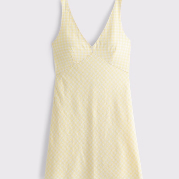 V-Neck Linen Mini Dress - Picture 7 of 9